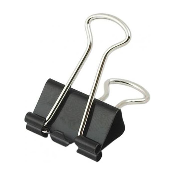 Биндер металлический H-Tone 19 мм, 12 шт, черные (BIND-HT-JJ40316-19)