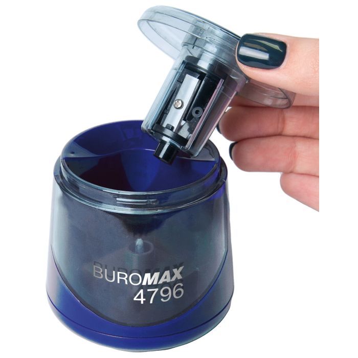 Точилка Buromax автоматическая с контейнеров Синяя (BM.4796) изображение 2