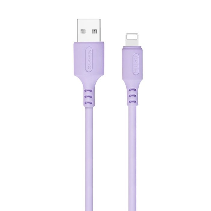 Дата кабель USB 2.0 AM to Lightning 1.0m soft silicone green ColorWay (CW-CBUL042-GR)