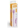 Дата кабель USB 2.0 AM to Lightning 1.0m soft silicone violet ColorWay (CW-CBUL044-PU) зображення 2