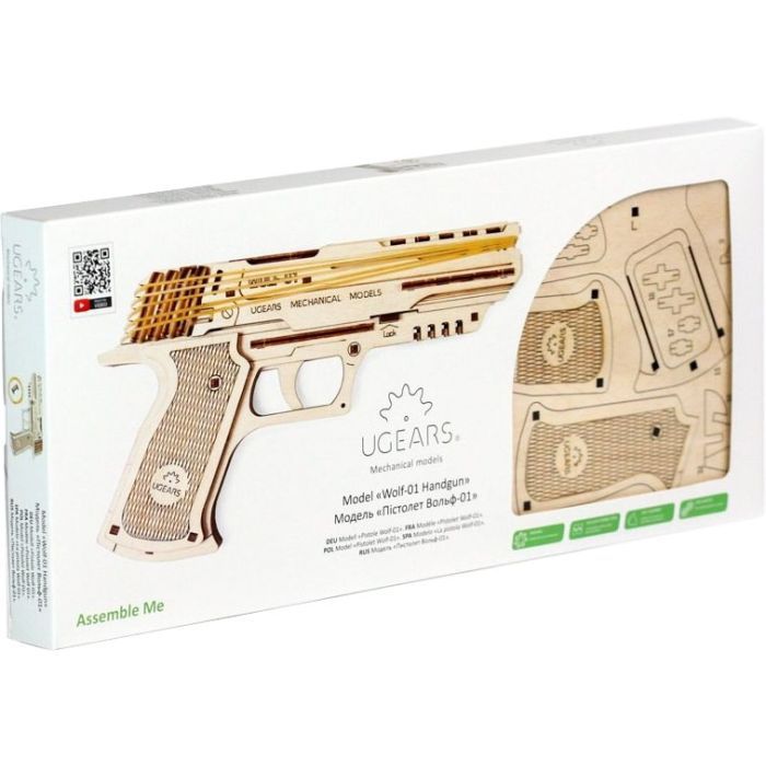 Конструктор Ugears Пистолет Вольф-01 (70047) изображение 8