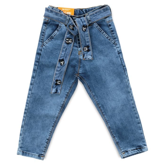 Джинсы детские Sercino с поясом (58162-116G-blue)