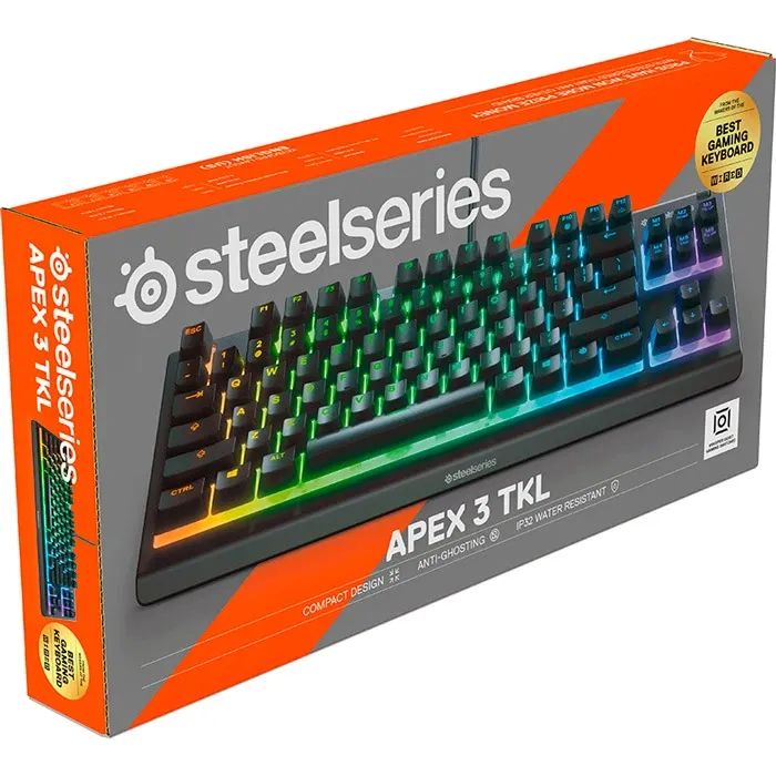 Клавиатура SteelSeries Apex 3 TKL UA USB Black (64831) изображение 11