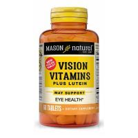 Антиоксидант Mason Natural Витамины для глаз с лютеином, Vision Vitamins Plus Lutein, (MAV-14075)