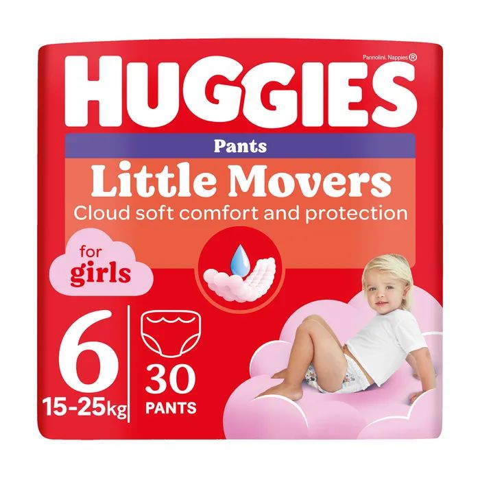 Подгузники Huggies Pants 6 (15-25 кг) для девочек 60 шт (5029053564135)