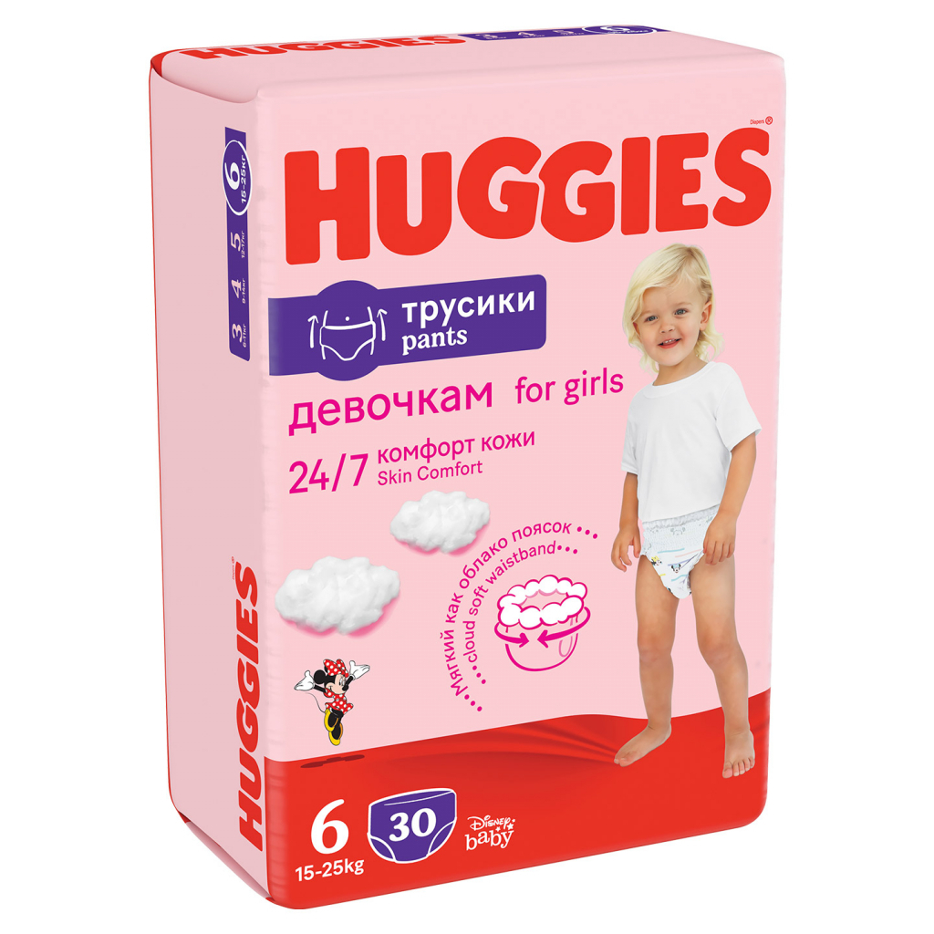 Підгузки Huggies Pants 6 для девочек (15-25 кг) 36 шт (5029053564050) зображення 2