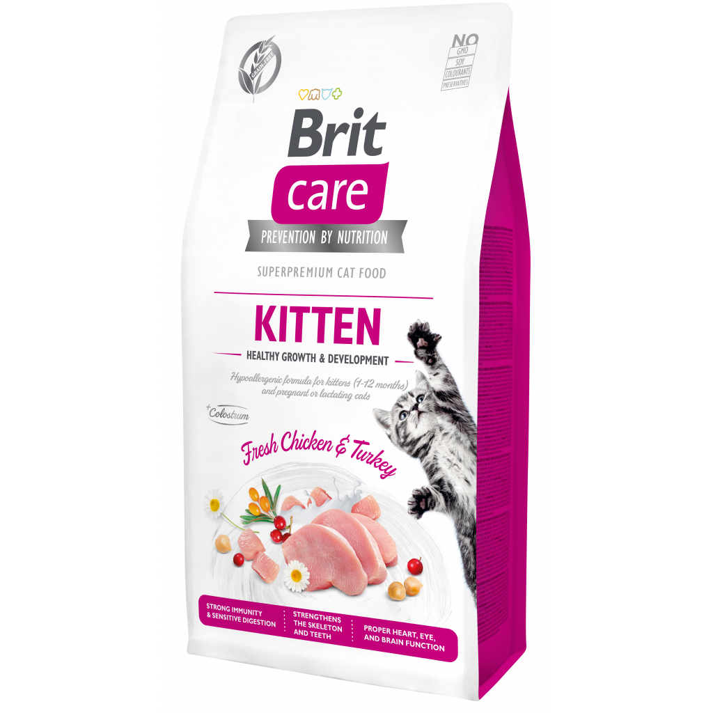 Сухий корм для кішок Brit Care Cat GF Kitten HGrowth and Development 2 кг (8595602540679)