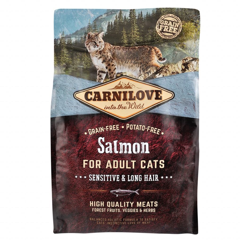 Сухий корм для кішок Carnilove Cat Sensitive and Long Hair 400 г (8595602512294)