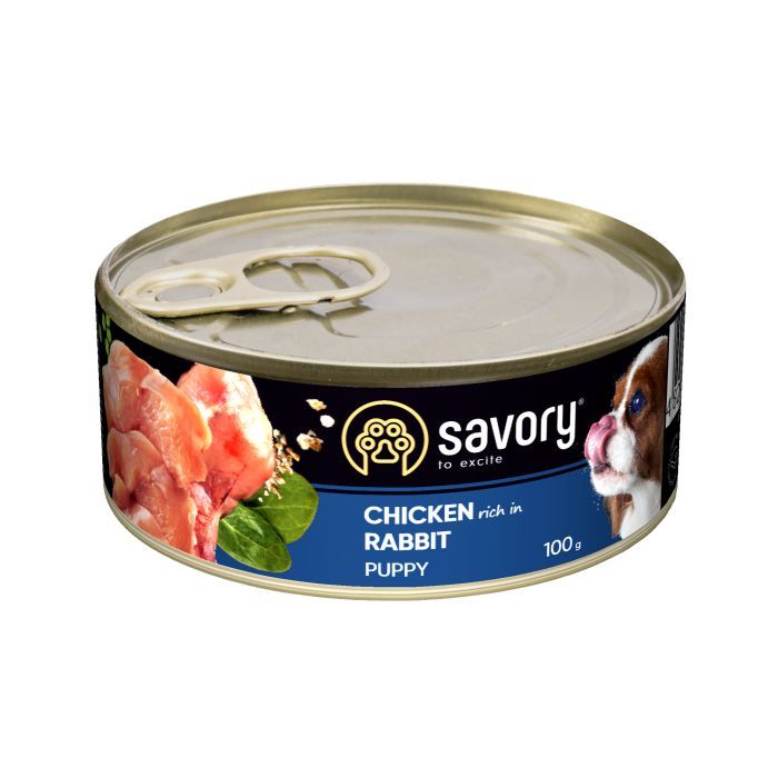 Консервы для собак Savory Dog All breeds Puppy с кроликом 400 г (4820232630587)