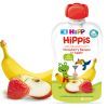 Детское пюре HiPP HiPPiS Pouch Яблоко-клубника-банан, 100 г (9062300133759)