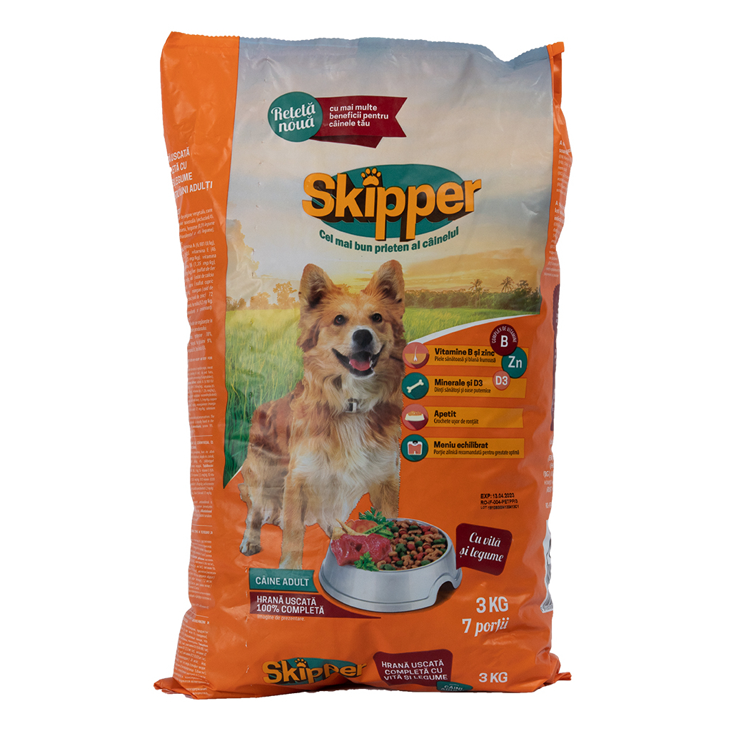 Сухий корм для собак Skipper яловичина та овочі 10 кг (5948308003499)