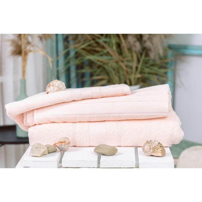Рушник MirSon набір банних 5080 Elite SoftNess Peach 50х90, 70х140, 100х15 (2200003961003) зображення 2