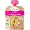 Детское пюре BabyBio из груши, банана и пшена с 6 месяцев 90 г (3288131540092)