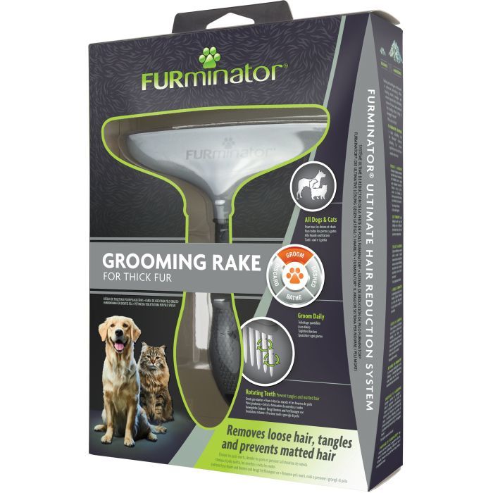 Расческа для животных FURminator NEW Грабли с вращающимися зубцами (4048422141341)