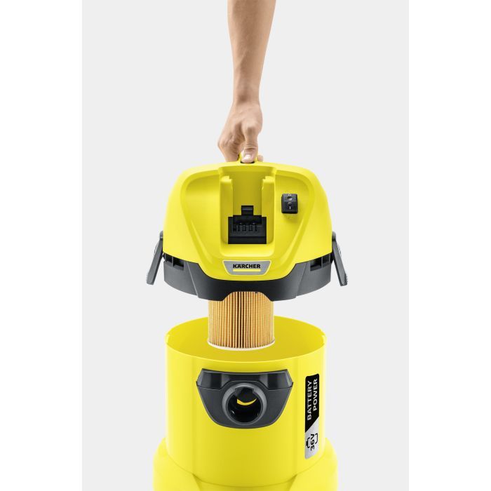 Пылесос строительный Karcher WD 3 Battery (без АКБ и ЗУ) (1.629-910.0) изображение 9