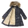 Пальто дитяче Huppa YASMINE 12020055 чорний з принтом 116 (4741468561554) зображення 4