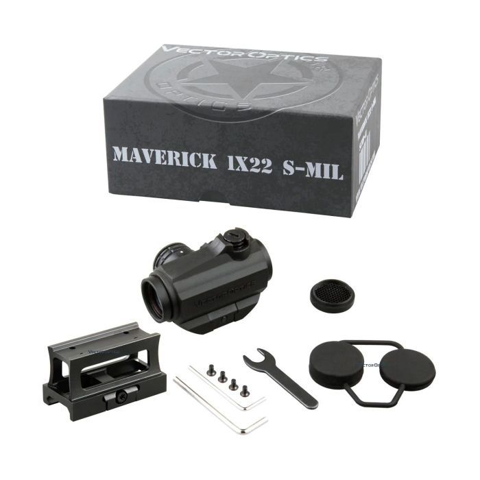 Коллиматорный прицел Vector Optics Maverick 1x22 Red Dot Scope S-MIL (SCRD-41) изображение 11