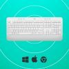 Клавиатура Logitech Signature K650 USB/Bluetooth UA Off-White (920-010977) изображение 6