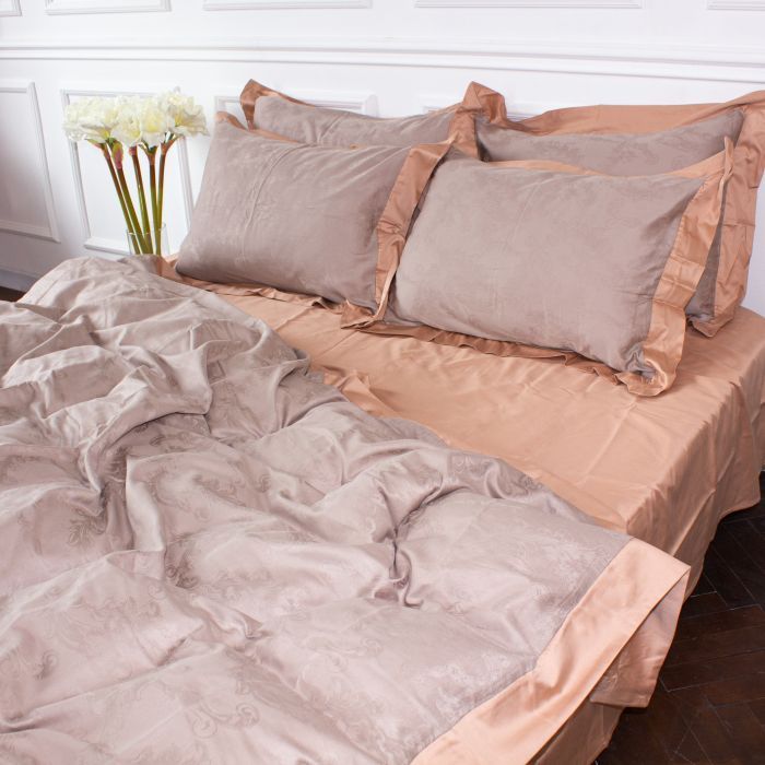 Постельное белье MirSon Satin Жаккард Golden wheat 143х210х2 (2200005395547) изображение 10