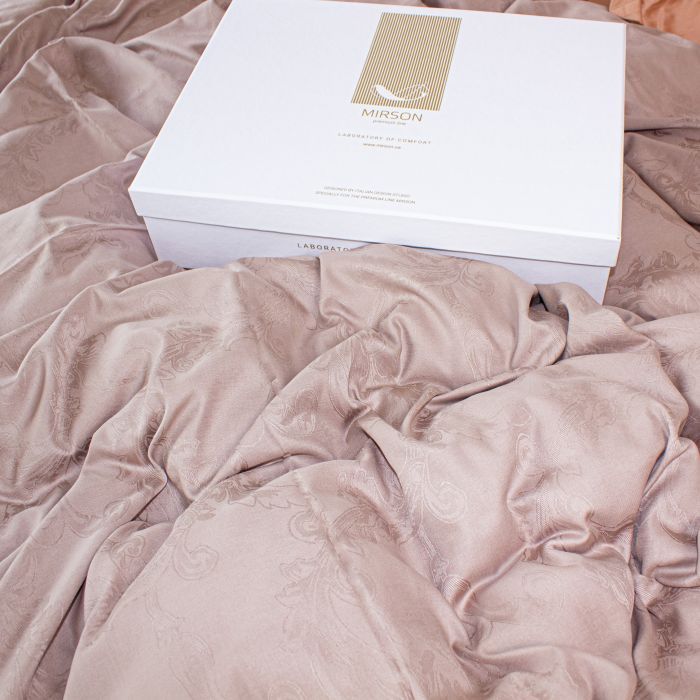 Постельное белье MirSon Satin Жаккард Golden wheat 143х210х2 (2200005395547)