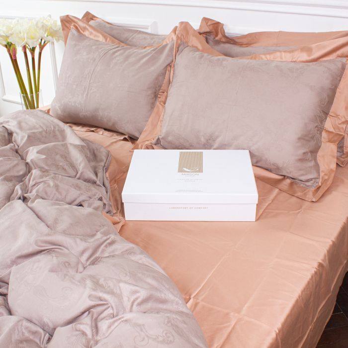 Постельное белье MirSon Satin Жаккард Golden wheat 143х210х2 (2200005395547) изображение 2