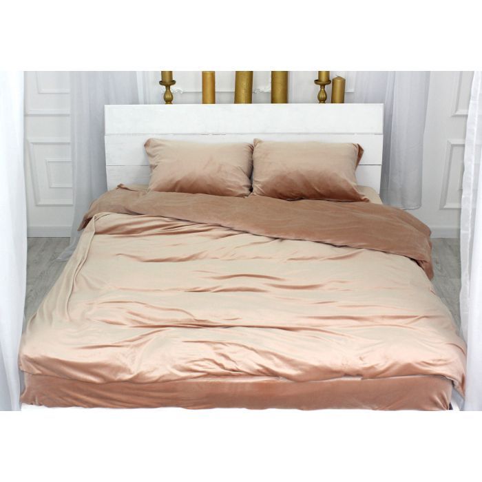 Постільна білизна MirSon Велюр Winter Frost 28-0004 Cream Velvet Полуторний (2200003995183) зображення 3
