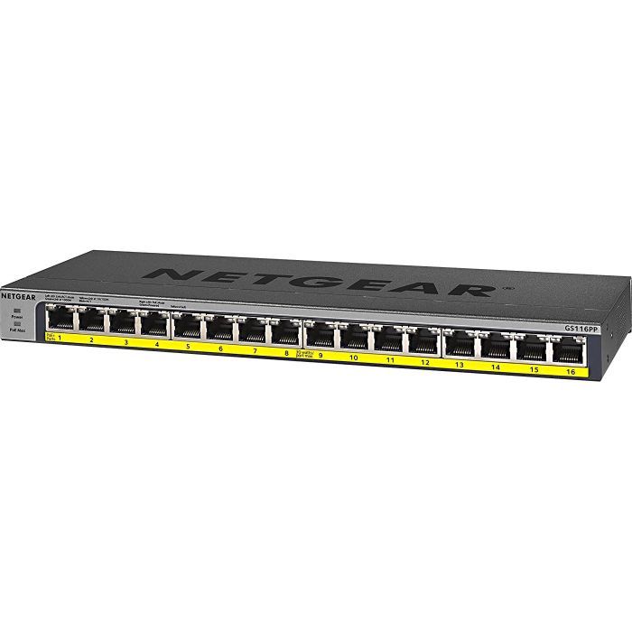Комутатор мережевий Netgear GS116PP-100EUS зображення 3