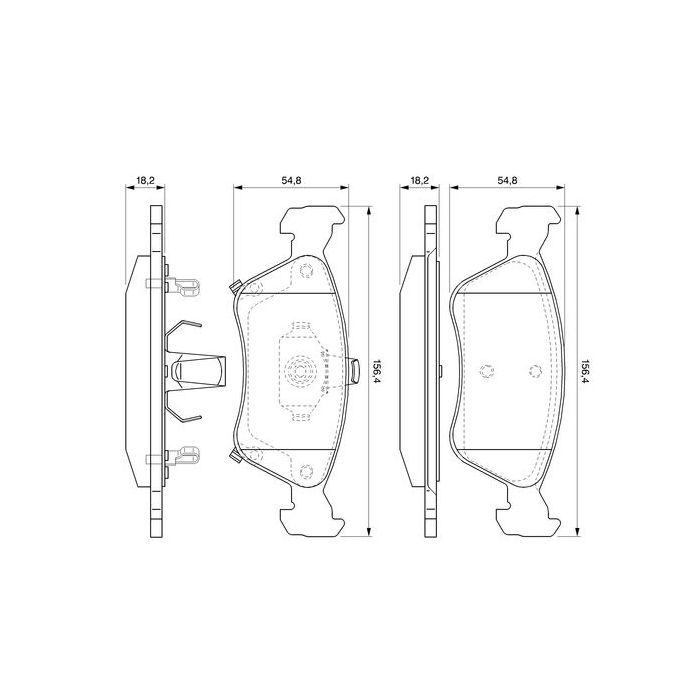 Гальмівні колодки Bosch 0 986 424 560 зображення 5