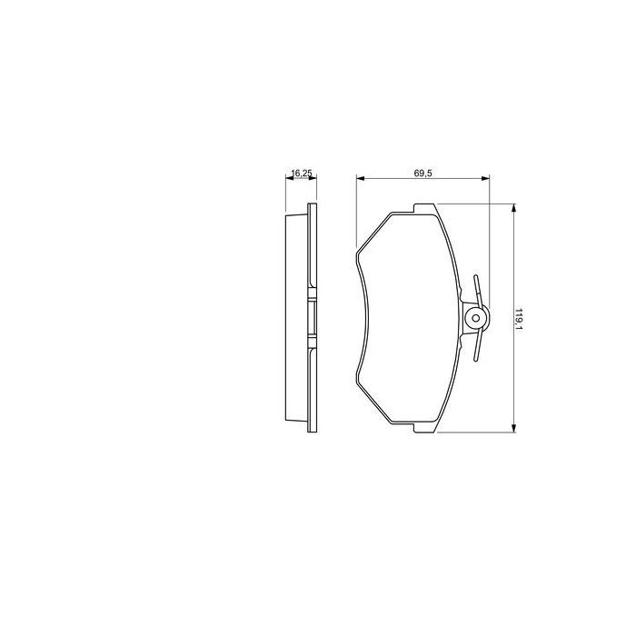 Тормозные колодки Bosch 0 986 460 943 изображение 6