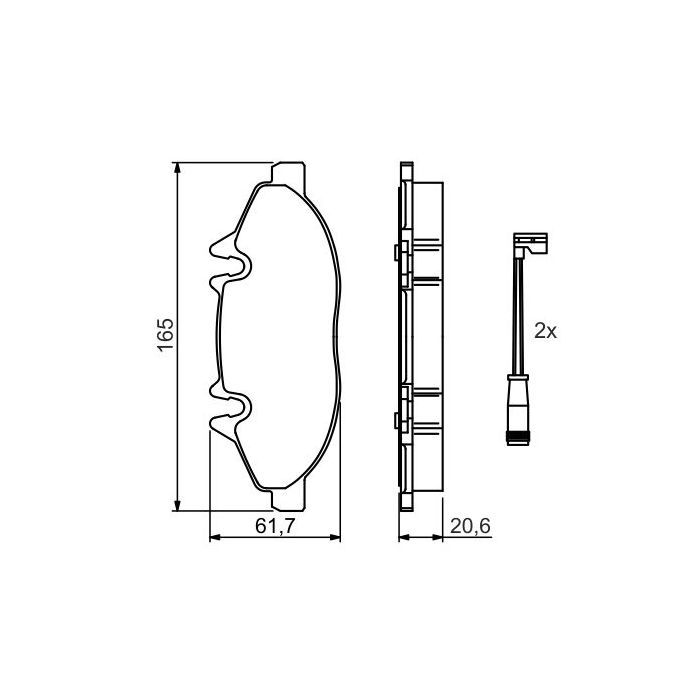 Гальмівні колодки Bosch 0 986 494 081 зображення 5