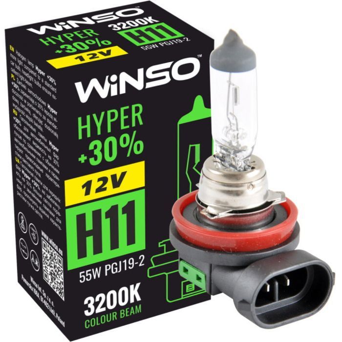 Автолампа WINSO H11 +30 55W (712810) зображення 2