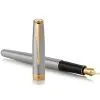 Ручка пір'яна Parker P РП Sonnet F32G Тартан срібло+позолота (F32G) зображення 3