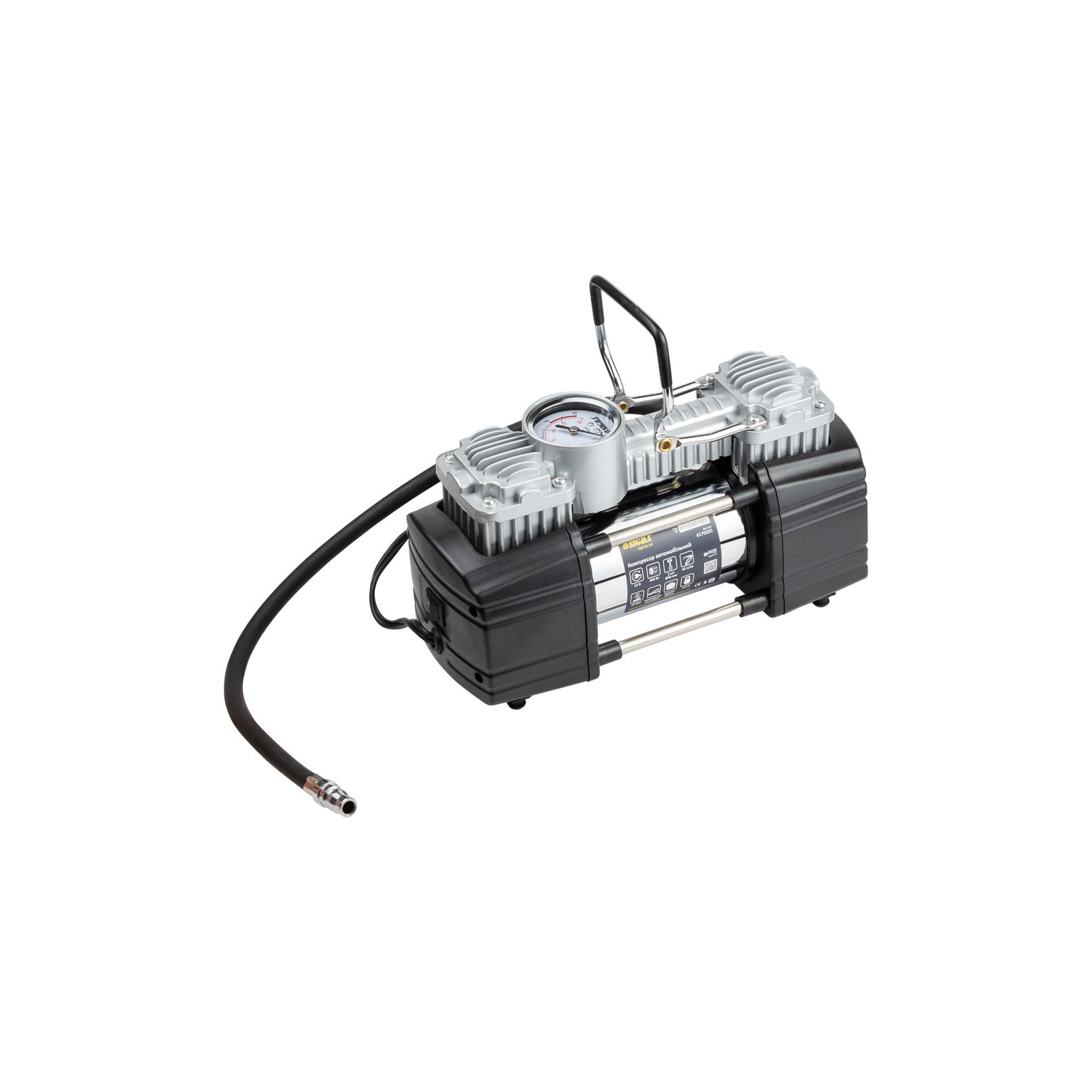 Автомобильный компрессор Sigma 12В, 300Вт, 60л/мин, 10бар (6170281) изображение 2