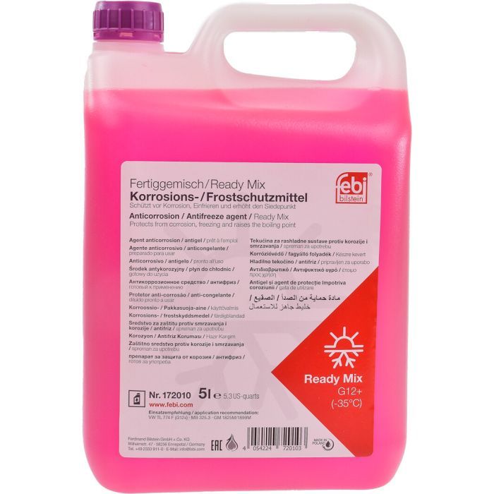 Антифриз Febi G12+ 5л фиолетовый -35°C (172010FE)