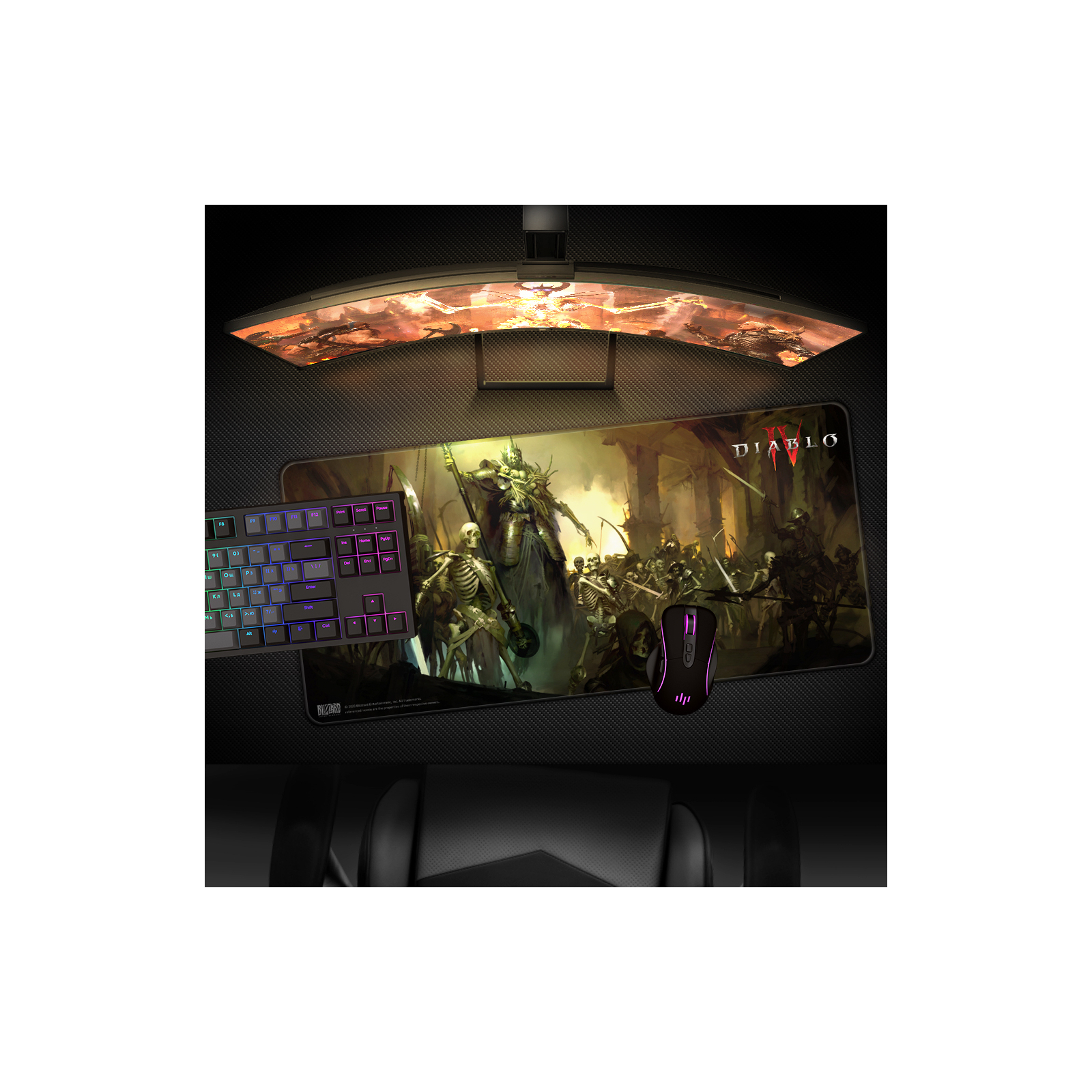 Коврик для мышки Blizzard Diablo IV Skeleton King XL (FBLMPD4SKELET21XL) изображение 3
