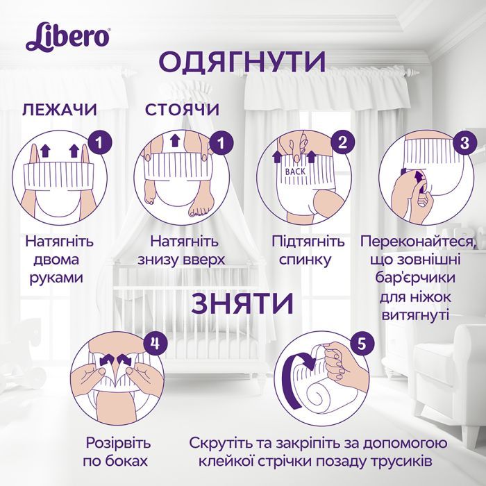 Подгузники Libero Up&Go Размер 3 (5-9 кг) 46 шт (7322541742076) изображение 11