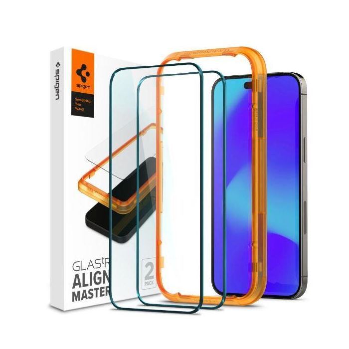 Стекло защитное Spigen Apple Iphone 14 Pro Glas tR Align Master FC (2 Pack), Black (AGL05216)