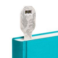 Закладки для книг Flexilight ліхтарик Rechargeable - Білі квіти (FLRWF) зображення 6