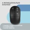 Мишка 2E MF218 Silent Wireless/Bluetooth Black (2E-MF218WBK) зображення 4