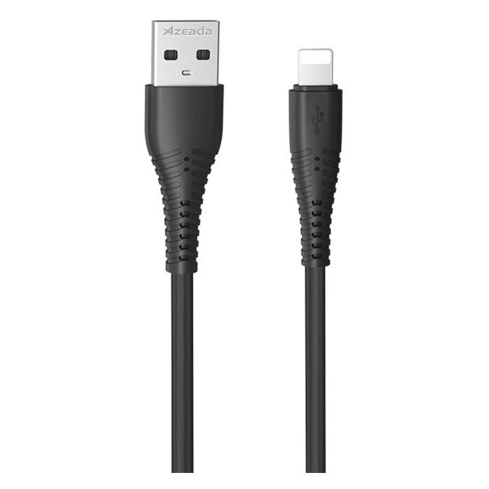 Дата кабель USB 2.0 AM to Lightning PD-B85a Black Proda (PD-B85i-BK)