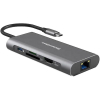 Концентратор PowerPlant USB-C to 2xUSB 3.0, 1xUSB 2.0, 1xType-C (PD), HDMI, SD, RJ45 (CA913497) зображення 2
