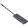 Концентратор PowerPlant USB-C to 2xUSB 3.0, 1xUSB 2.0, 1xType-C (PD), HDMI, SD, RJ45 (CA913497) зображення 3