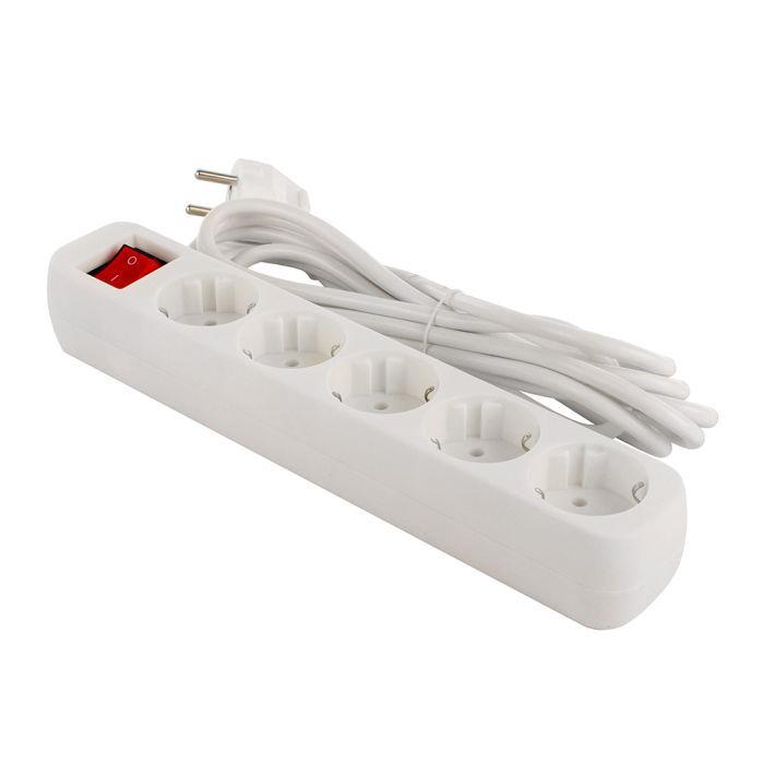 Мережевий фільтр живлення ColorWay CW-PSEA53W, 5 розеток/ 3M white (CW-PSEA53W) зображення 6