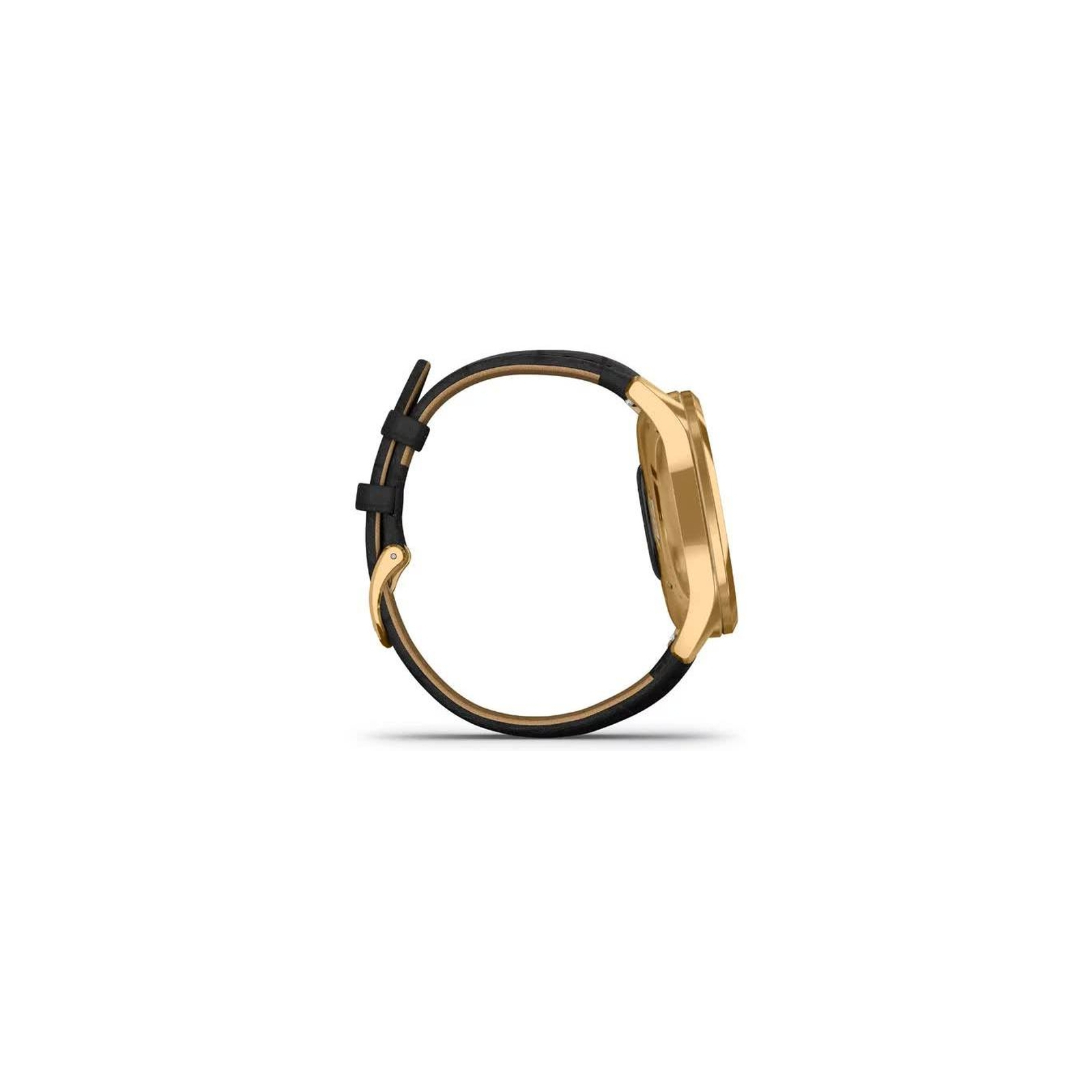 Смарт-годинник Garmin vivomove Luxe, Pure Gold-Black, Leather, (010-02241-22) зображення 5