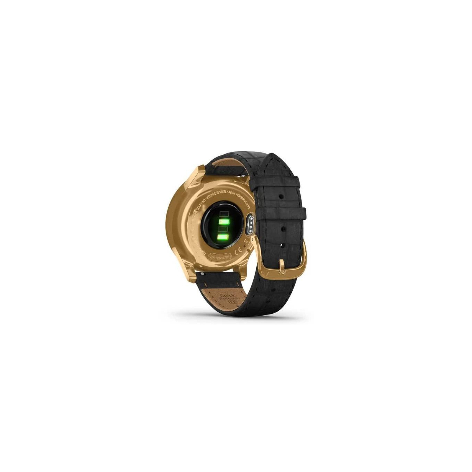 Смарт-часы Garmin vivomove Luxe, Pure Gold-Black, Leather, (010-02241-22) изображение 6