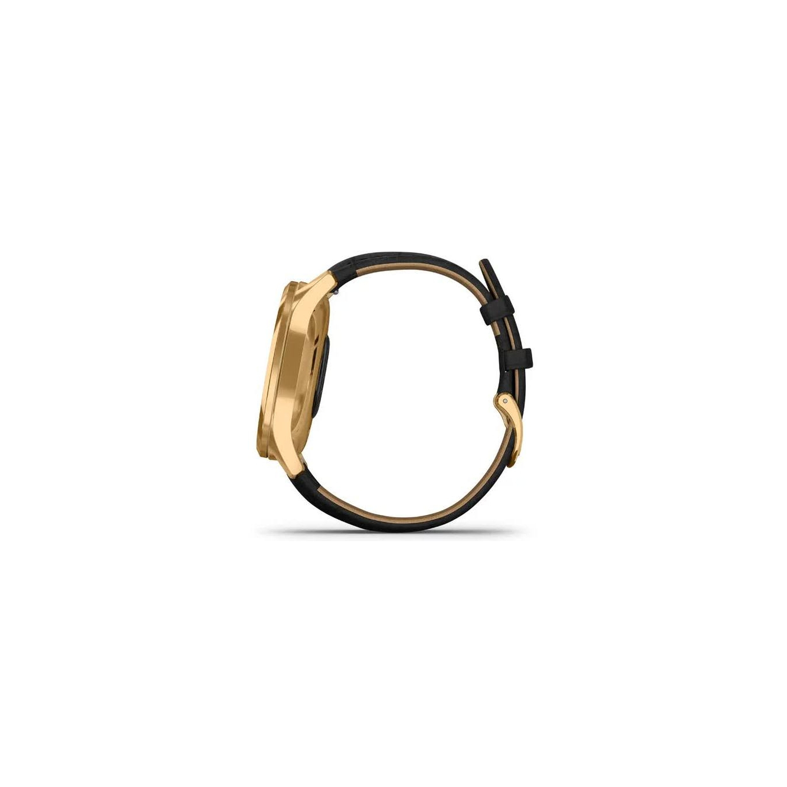Смарт-годинник Garmin vivomove Luxe, Pure Gold-Black, Leather, (010-02241-22) зображення 8