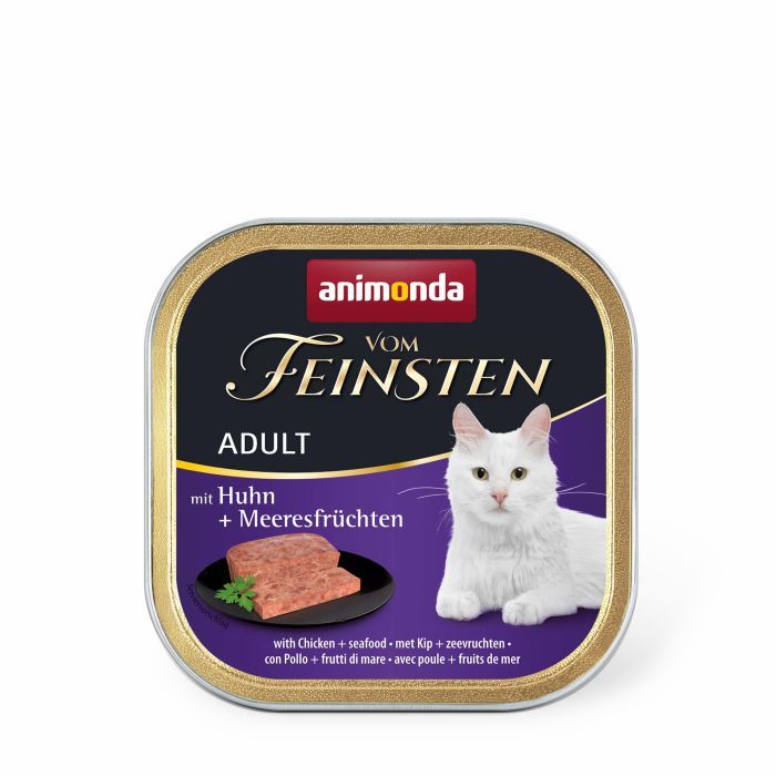 Паштет для кошек Animonda Vom Feinsten Adult with Chicken + Seafood 100 г (4017721833066)