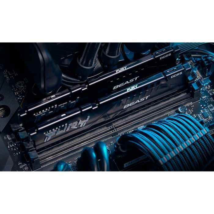 Модуль памяти для компьютера DDR5 32GB (2x16GB) 5200 MHz Beast Black Kingston Fury (ex.HyperX) (KF552C40BBK2-32) изображение 5