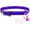 Нашийник для тварин WAUDOG GLAMOUR з резинкою і стразами для кішок (фіолетовий) (32549)