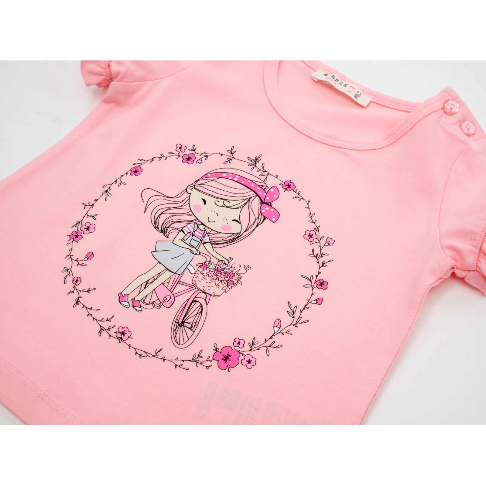 Набір дитячого одягу Breeze з дівчинкою (18595-86G-pink) зображення 7